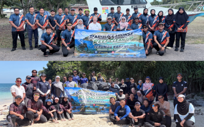 Hampir 600kg Sisa Marin Dikeluarkan dari Pulau Seri Buat Menerusi Operasi Pembersihan Kerjasama Pelbagai Agensi